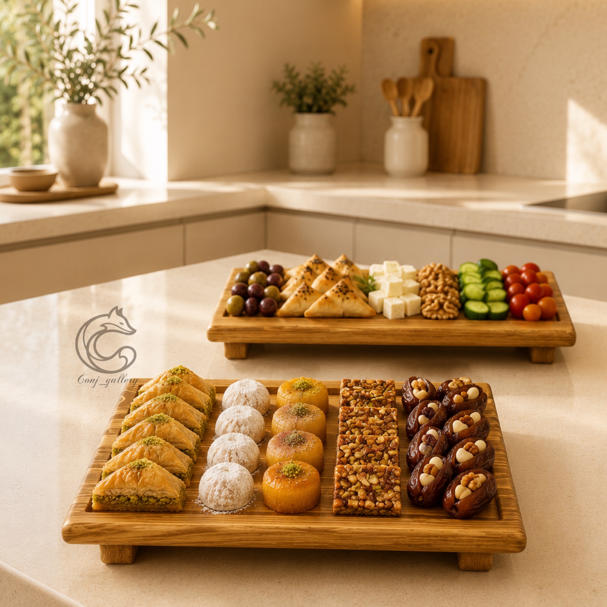 ست رایزر مستطیل پایه دار