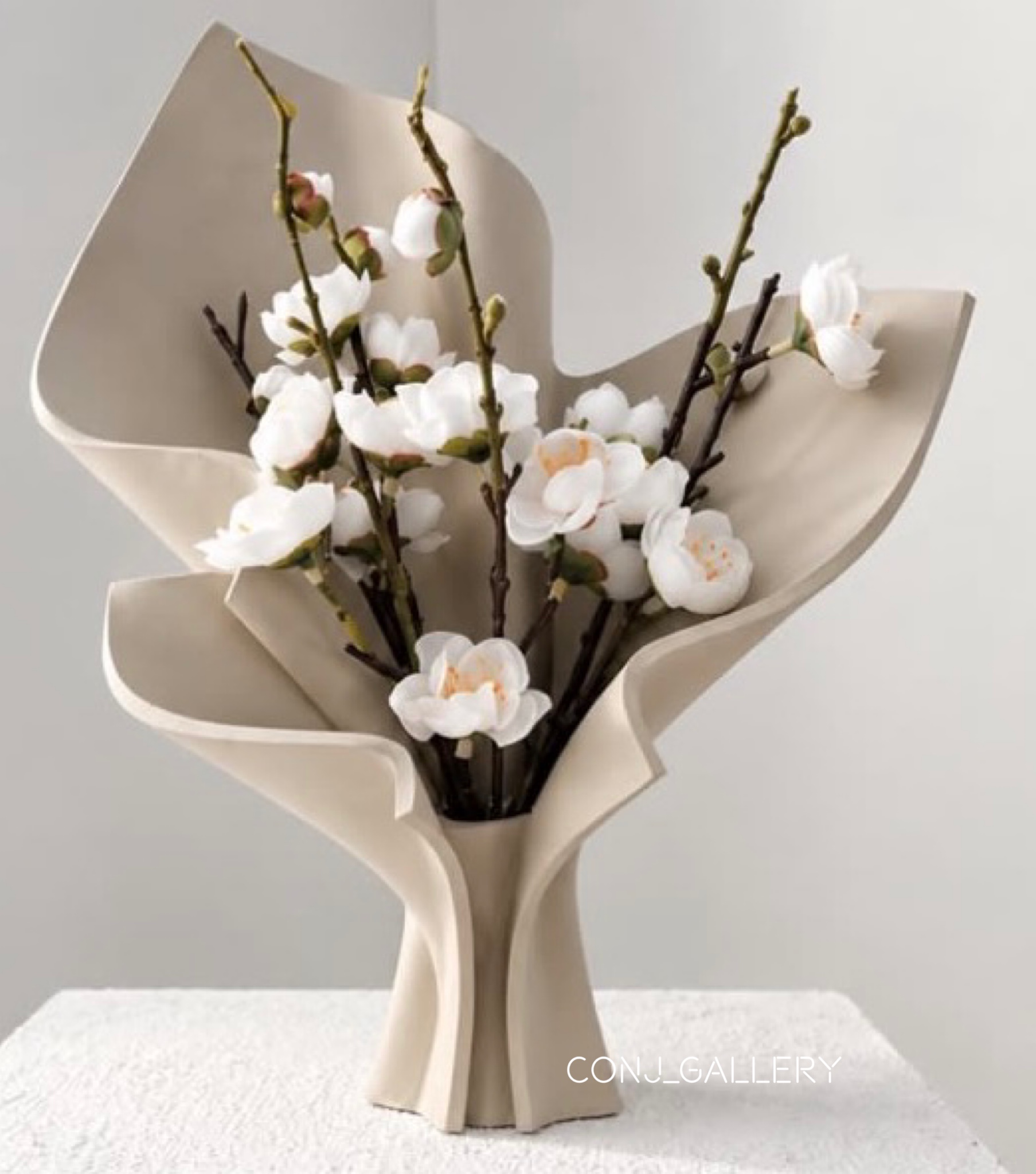 گلدان طرح دسته گل