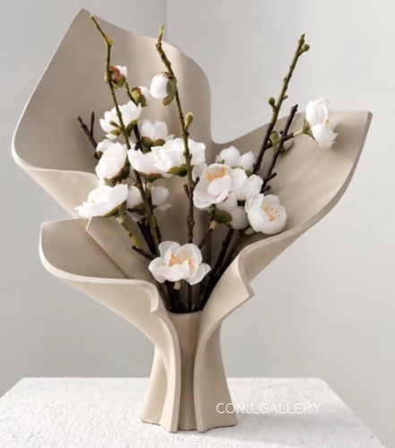 گلدان طرح دسته گل